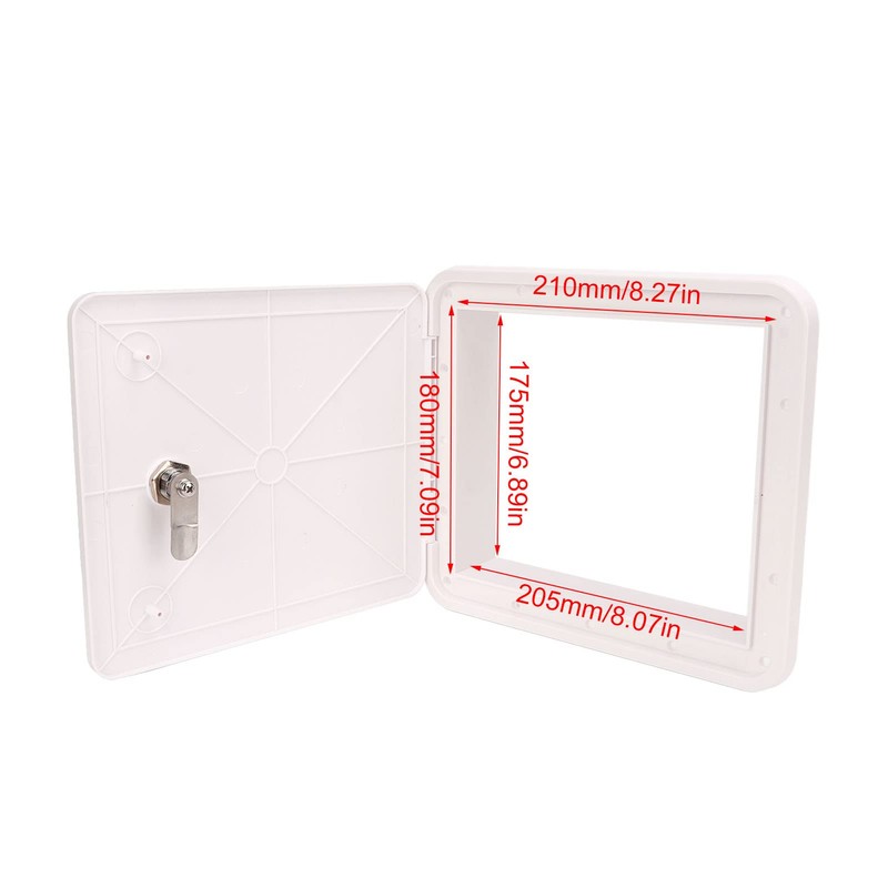 RV Power Cord Hatch, Square Cable Hatch, Square Power Cord