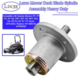 LDCRE Lawn Mower Deck Blade Spindle Assembly Heavy Duty, Compatible with Spartan Mowers RT, RT Pro, RT HD, SRT, SRT XD, SRT XDe, RZ, RZ Pro 54” 61” 72” Decks 2016-2022, Replace 437-0005-00, 437000500