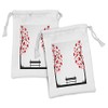 Ambesonne Tree of Life Fabric Pouch Set of 2, Trees