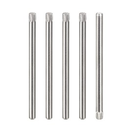 sourcing map Pack of 5 Knurled Head Flat Bevelled End Dowel Pin 2.5 x 50 mm 304 Stainless Steel Wood Bunk Bed Shelves Support Shelves Elements Fixing
