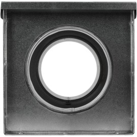 4" Inch Duct Filter Box - Galvanized Steel Inline Dryer Filters - Round Duct Connections with Rubber Gaskets - Easily Servicable Lint Trap