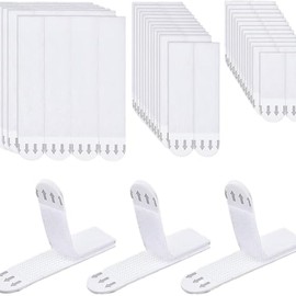 Nail-Free Hook and Loop, 1 x 4 inch 48 Sets Pull-Off Double-Sided Fixed Stickers, Adhesive-Backed Hook and Loop, Nail-Free Seamless Stickers Suitable School classrooms, Offices Families Car