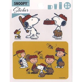 S&C Corporation Snoopy Baseball PKS293 Heat and Water Resistant Sticker