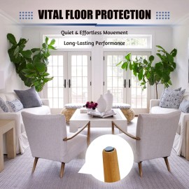 Co-z 40 Pack 0.75 Nail On Furniture Sliders, Chair Glides, Chair Leg