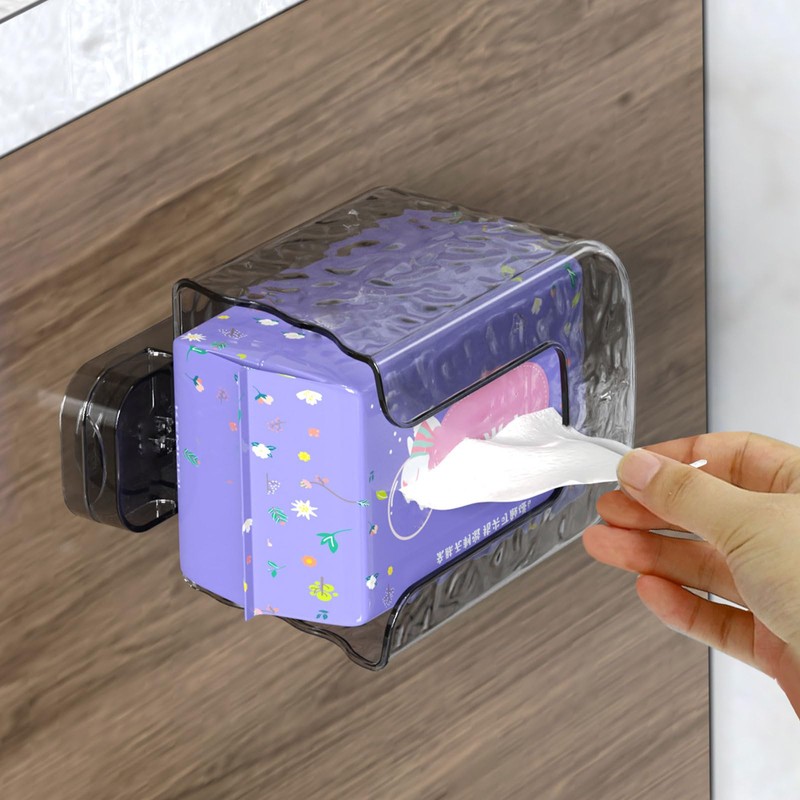 Meiliyizu Suction Cup Wipes Holder, Wall Mounted Wet Wipe Dispenser