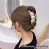 Avance Women's Clear Hair Clip Hair Claw Pearl Bijou Cute