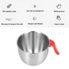 Salad Bowl, Stainless Steel Useful Splashproof Egg Beating Bowl with