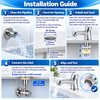 G1/2 BSPP Self-Closing Basin Faucet for 32–35mm Mounting Holes –