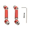 2PCS Front Rear Center Drive Shaft Aluminum Alloy Wear Resistant