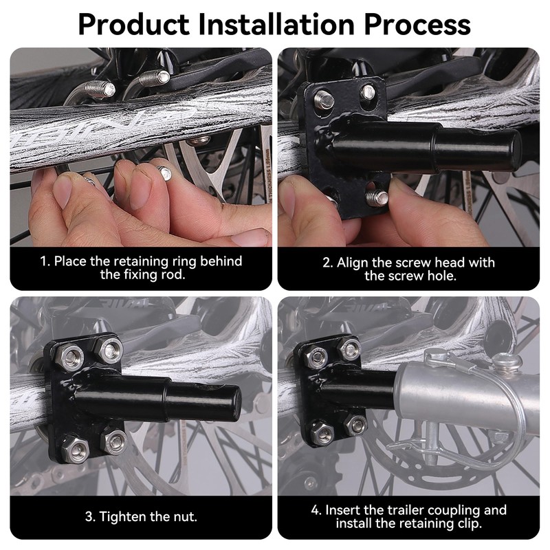 DLENP Bicycle Trailer Coupling Trailer Adapter for Bicycle