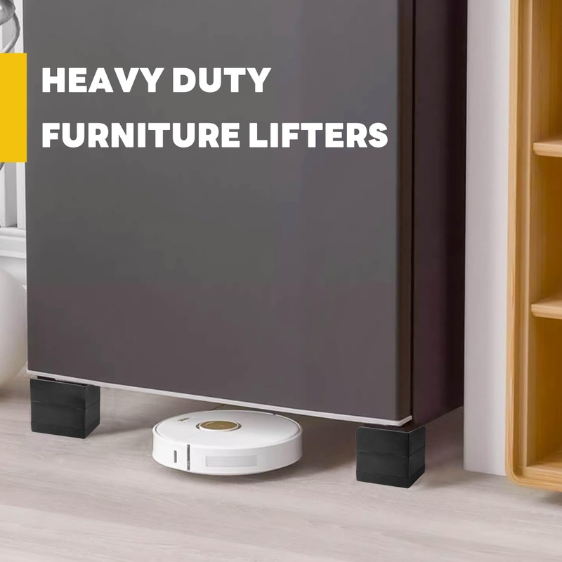 BTSD-home Bed Risers Heavy Duty Adjustable Furniture Risers Elevation in