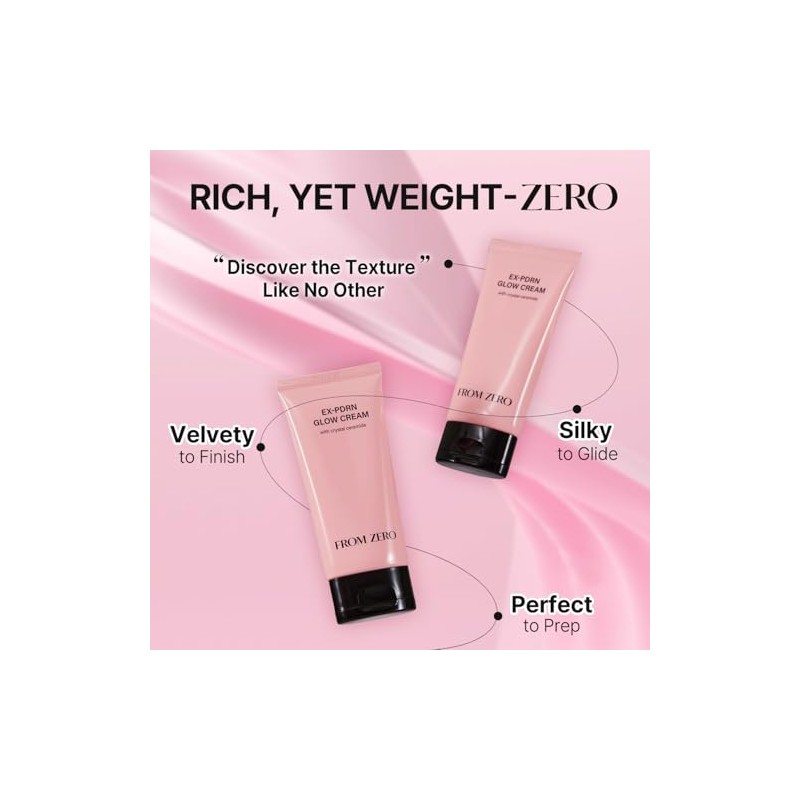FROM ZERO EX-PDRN Glow Cream with Crystal Ceramide, Face Moisturizer,