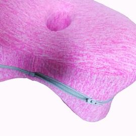 YmKs Home,Pink Suit Knee Pillow, Orthopedic Memory Foam Leg Pillow for Hip Pain Sciatica, Leg Pain, Knees Pain, Joints Pain & Pregnancy Bed Leg Cushion for Side Sleepers,