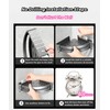 DOIAESKV 2 Pack Corner Shower Caddy with Hooks,No Drilling Aluminium