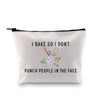 Funny Baker Bag I Bake So I Don't Punch People