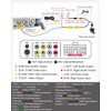 【Upgrade】Y-METDRIVING Single Din Motorized Flip Out Touchscreen Car Radio with