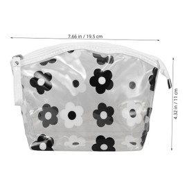 BESPORTBLE Clear Makeup Bag Travel Toiletry Pouch for Women Transparent Cosmetic Organizer for Easy Item Visibility Durable and Thickened Design for Reliable Protection