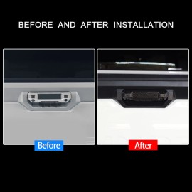 momocar Rear Tailgate Door Handle Cover Trim Decoration 2 Holes For Toyota Tundra 2022+