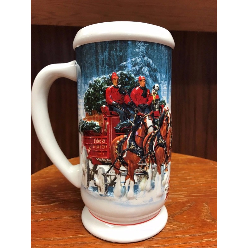 2007 Budweiser Holiday Stein in Box with Certificate of Authenticity
