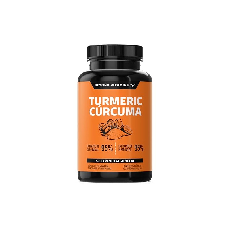 BEYOND VITAMINS - Turmeric Cúrcuma con Extracto de Raíz de