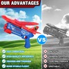Foam Glider Launcher Toy, Kids Outdoor Flying Airplane Set, 13.2''