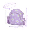 Cute Mini Novelty Wallets for Kits Girls (Daisy Purple)
