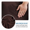 DKSLIPGO Velvet Square Ottoman Covers Slipcover Square Footstool Protector Covers