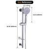 kimzcn Shower Slide Bar with three Function Massaging Hand Shower