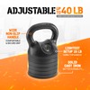 Yes4All Adjustable Kettlebell Set, 20–40 LB Weight Set, Solid Cast