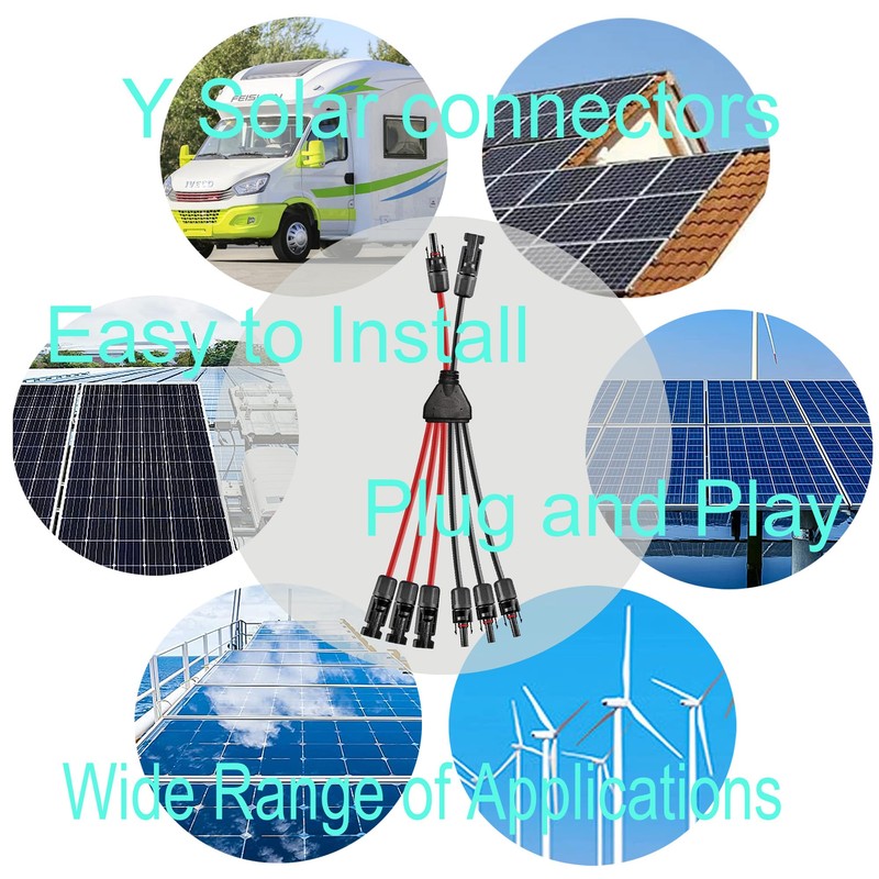 WOODGUILIN 2Y6 Solar Cable Y Splitter 6 mm² Solar Panel