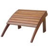 Linon Home Dcor Linon Adirondack Woodstock Ottoman, Teak Stain