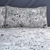 Style Lab Doodles Duvet Cover Set, White/Black, Single