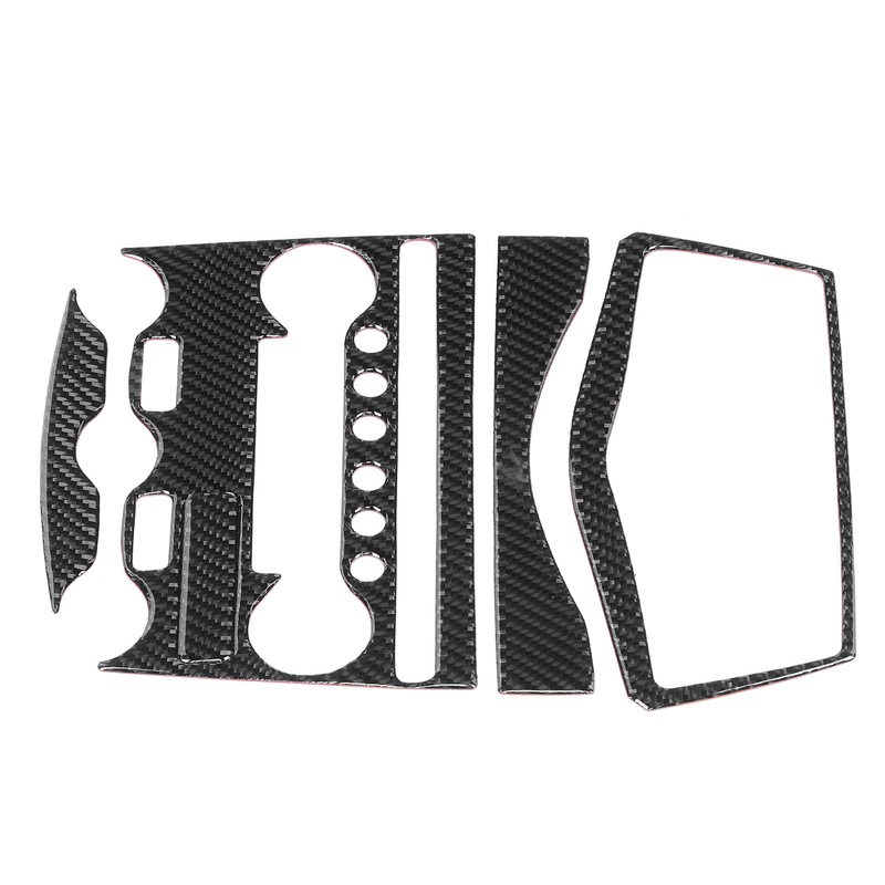 Console AC CD Panel Cover Carbon Fiber Conditioner Switch Decorative