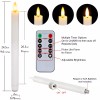 Homemory Remote Control LED Taper Candles 6 Pack Real Wax