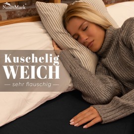 NatureMark Winter Thermal Fleece Fitted Sheet in Many Colours and Sizes Bed Sheet 90 x 190 to 100 x 200 cm - Black