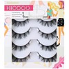 3D False Eyelashes D Curl Strip Lashes Wispy Lashes Fluffy
