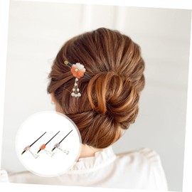 minkissy Sets Elegant Japanese Hair Pins Acrylic Cherry Stick for Women Lightweight Fashionable Pcs