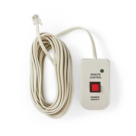 NEDIS PIMSRC05WT Power Inverter Remote Control for Modified Sine Wave Inverter Cable 5.00 m White 5.00 m