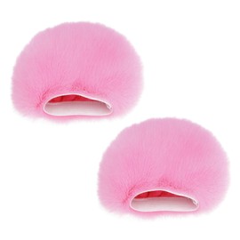 eMagTech 2 x Microphone Windscreen Muff, Pink Microphones, Elastic Head, Pop Filter, Compatible with Blue Yeti, Compatible with ZealSound K66 and More Microphones