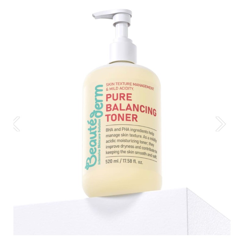 Bottederm Pure Balancing Toner 520ml / 보떼덤 퓨어 밸런싱 토너