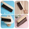 Rbenxia 2 Pieces Wooden Handle Bench Horse Hair Brushes Soft