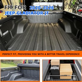 Jeep Gladiator Tie Rails - Heavy Duty Trail Rail Cargo Management System for 2020-2026 Jeep Gladiator JT (Part #82215956)