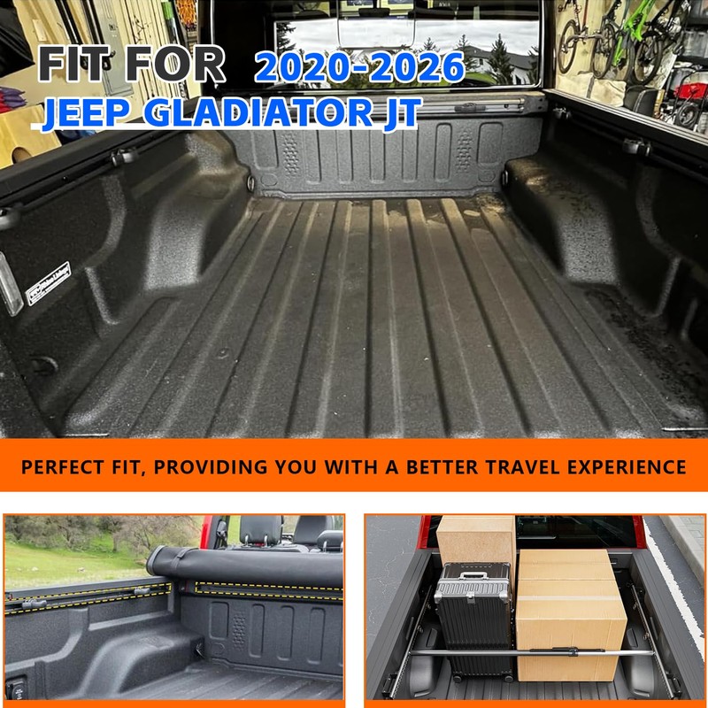 Jeep Gladiator Tie Rails - Heavy Duty Trail Rail Cargo