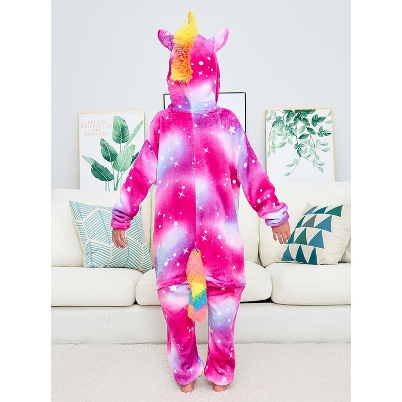 Kids Unicorn Onesie Animal Pajamas Cosplay Costume Sleepwear