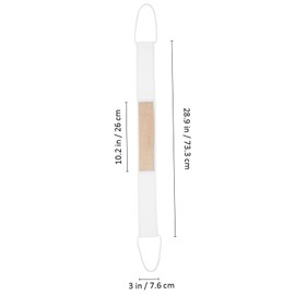 PACKOVE Natural Exfoliating Loofah Back Scrubber 2 Pcs Bath Washing Towels Soft Body Scrubber for Men Women for Daily Shower Use