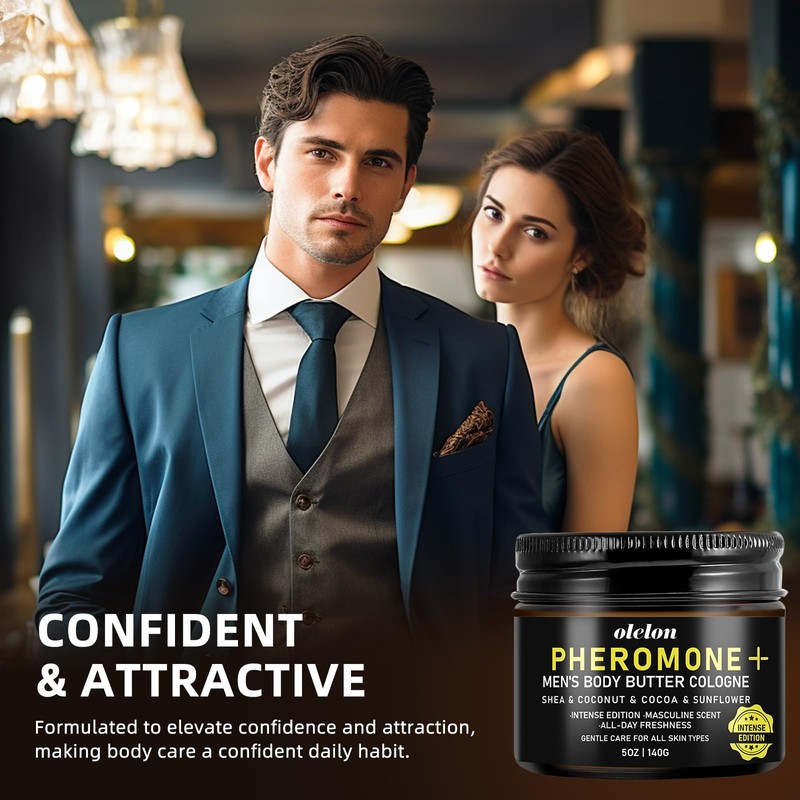 Pheromone Plus Body Butter for Men, Intense Edition Cologned Body