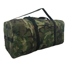 Heavy Duty Cargo Duffel Jumbo Gear Bag Army Big Drum Set Equipment Hardware Bags Large Camouflage Square Sport Duffle 30 Inch Military Oversize Rooftop Travel Bag Huge Rack Roof Traveling Roofbag Camo