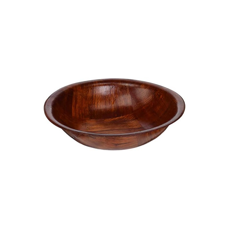 Winco WWB-5 Wooden Woven Salad Bowl, 5-Inch,Brown, 1 Count (Pack