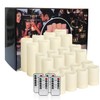 Grcdoyvl 24-Pack Flameless LED Candles with Remote Control - Battery