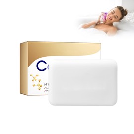 Kollagen-Reinigungsseife, Aufhellende Seife Collagen Klärende Körperseife Für Gesicht Und Körper Badeseife, Glatte Körperhaut, Sanftes Peeling Für Hyperpigmentierung, Entfernen Dunkler Flecken